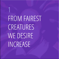 Sonnet 1 From Fairest Creatures We Desire Increase